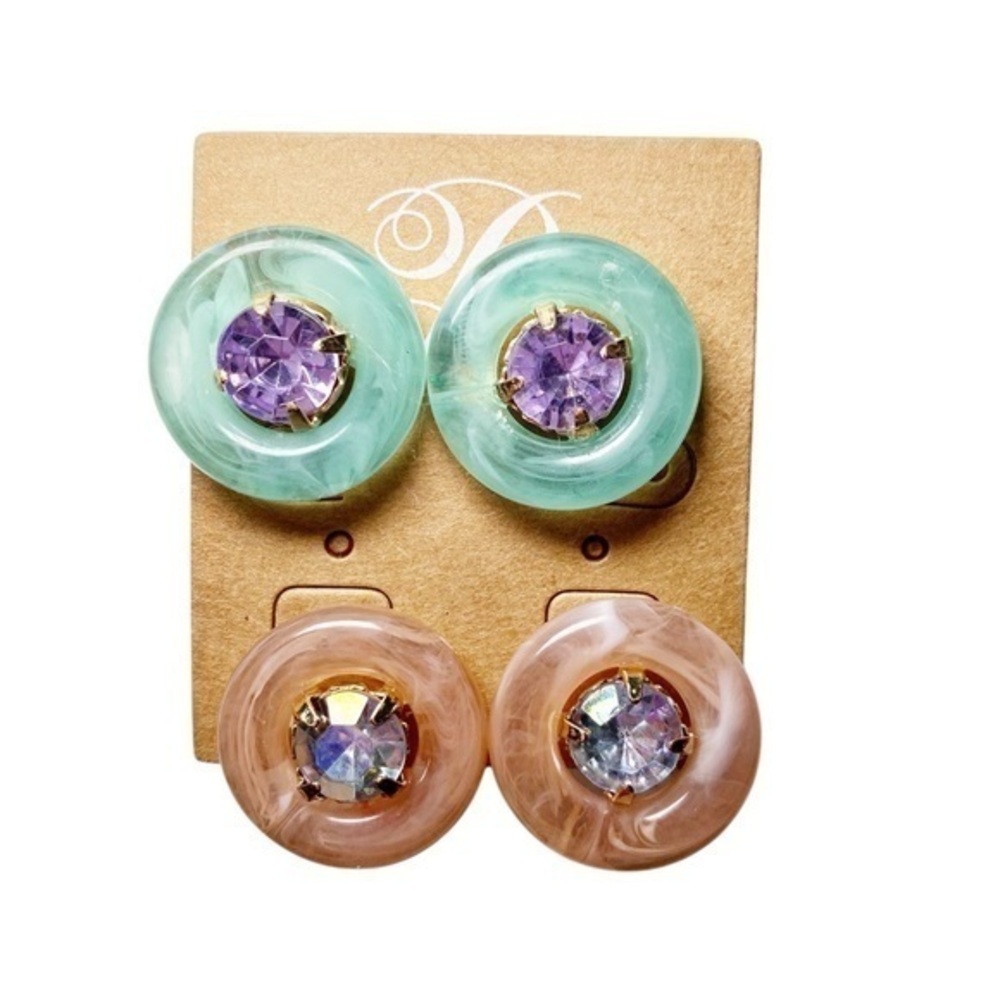 Plunder Winnie Pastel Stud Earrings Set